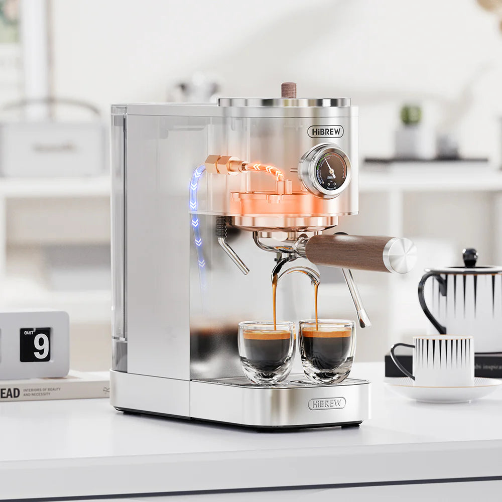 Cafeteira Expresso Profissional com Caldeira Dupla e Tela Touchscreen HiBREW H13