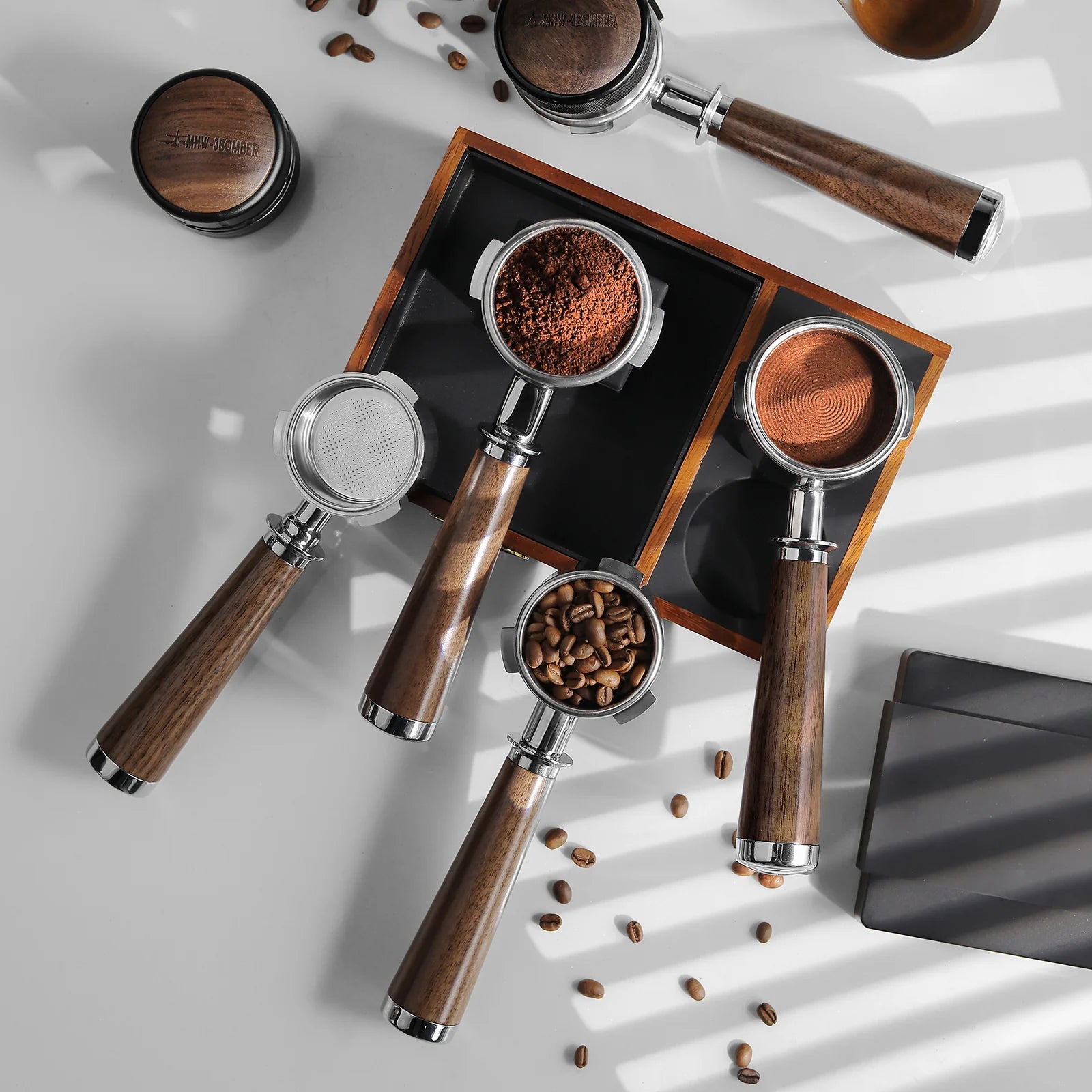 PortaFiltro Bottomless para Lamarzocco 58mm e Breville 54mm MHW‑3BOMBER