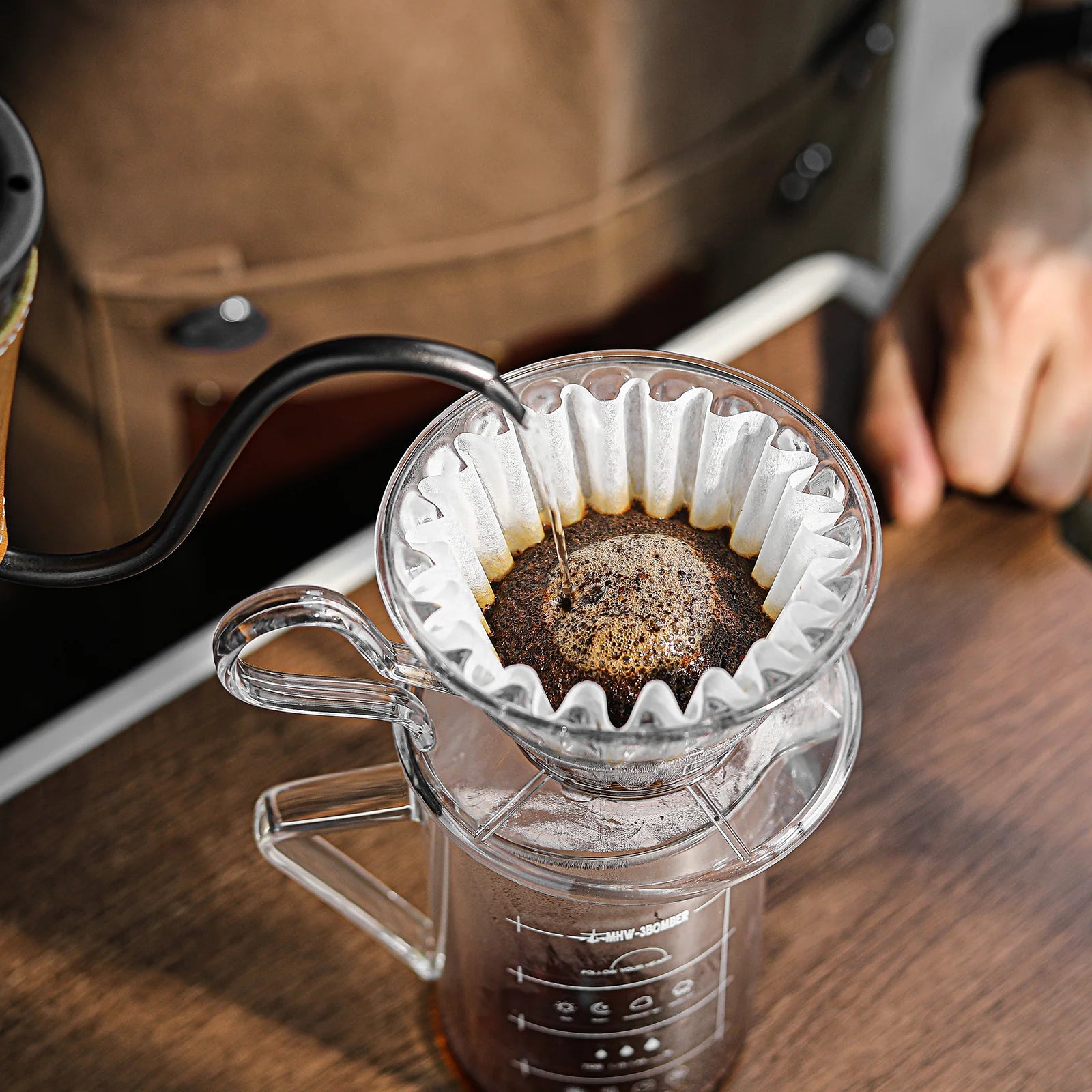 Filtro de Café em Papel em Forma de Bolo (1 - 2 Xícaras) MHW-3BOMBER