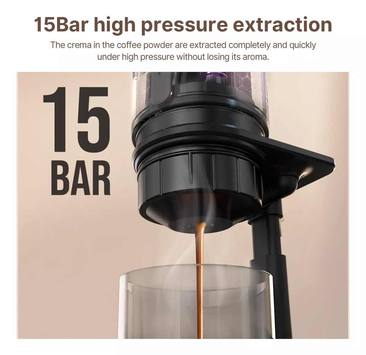 Cafeteira Portátil Elétrica 3 Em 1 HIBREW