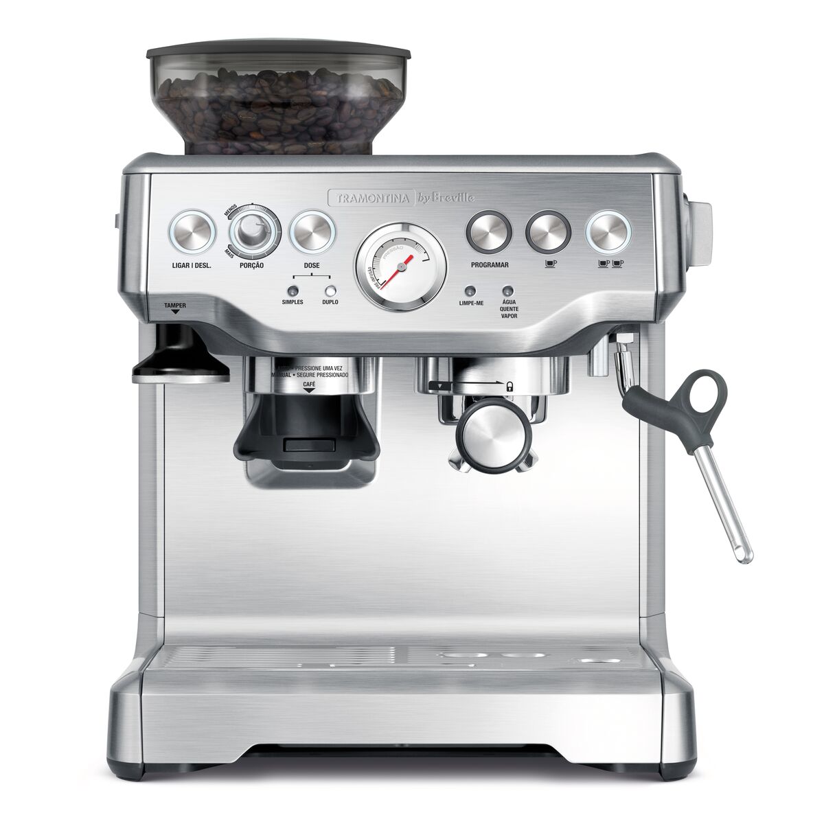 Cafeteira Elétrica Tramontina by Breville Express Pro em Aço Inox com Moedor 2 L