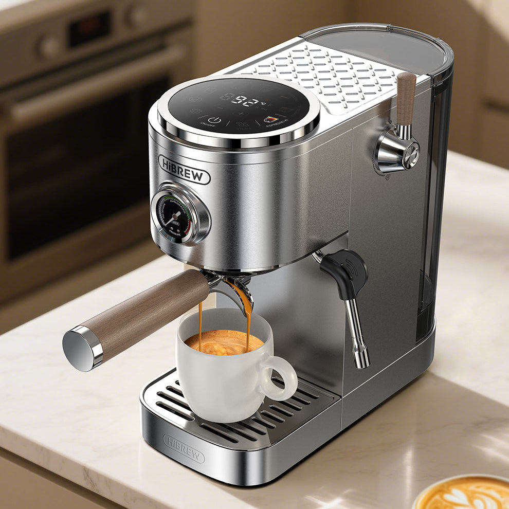 Cafeteira Expresso Profissional com Caldeira Dupla e Tela Touchscreen HiBREW H13
