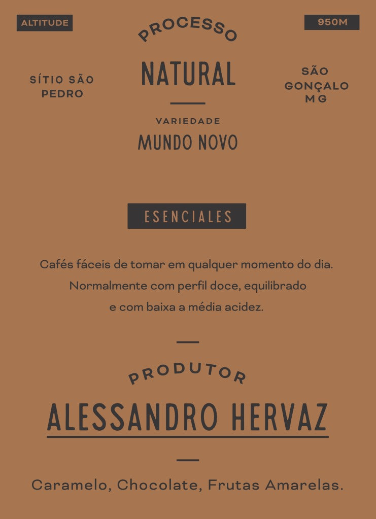 Café Alessandro Hervaz - Mundo Novo (250gr)