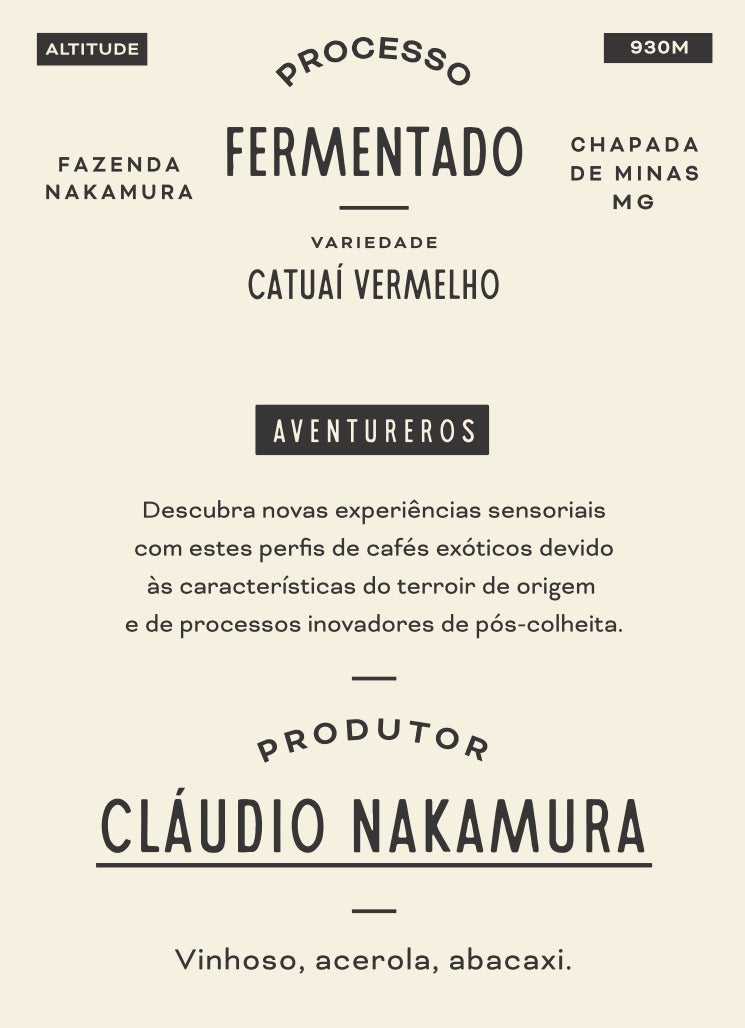 Café Cláudio Nakamura - Catuaí Vermelho (250gr)