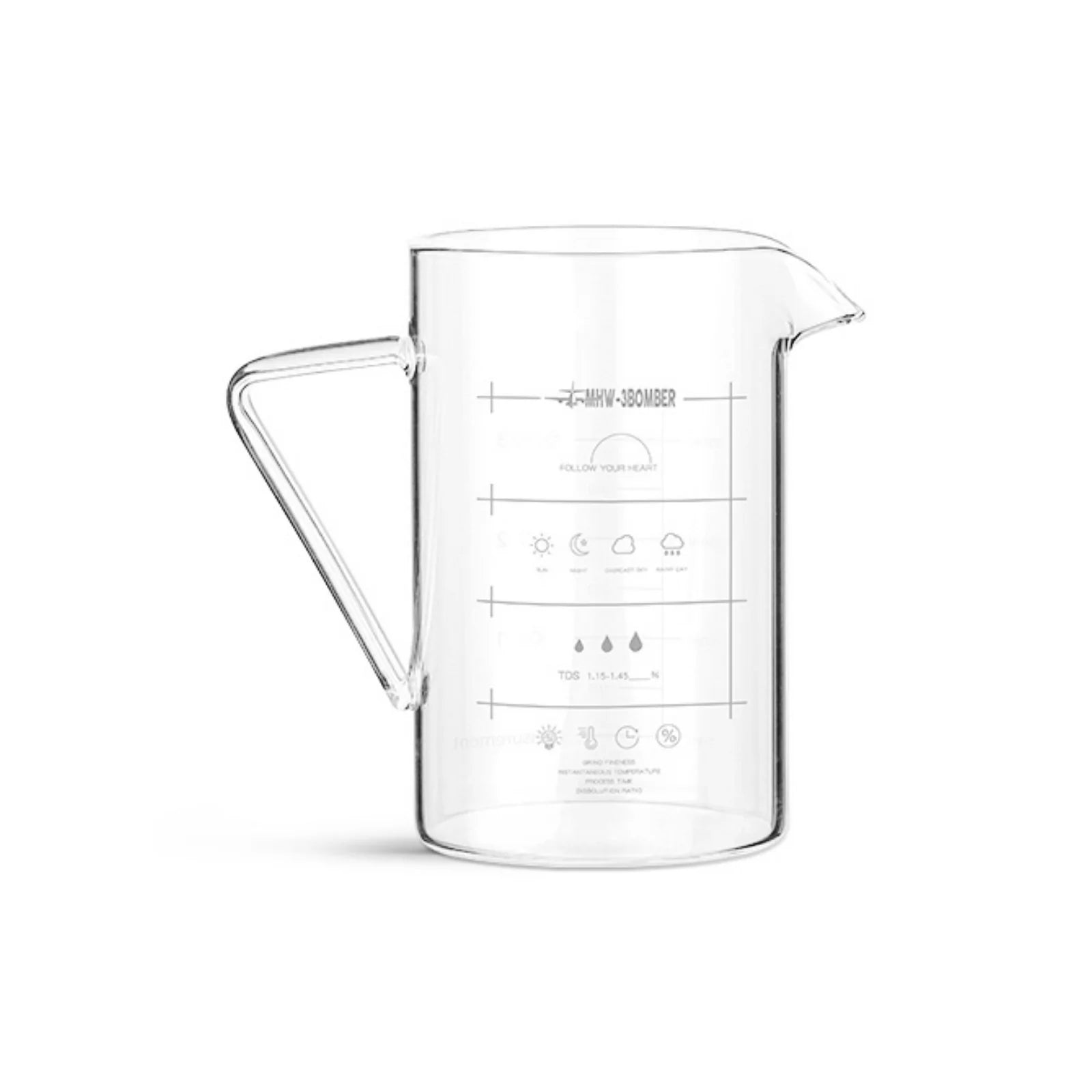 Jarra de Café em Vidro 360ml MHW-3BOMBER