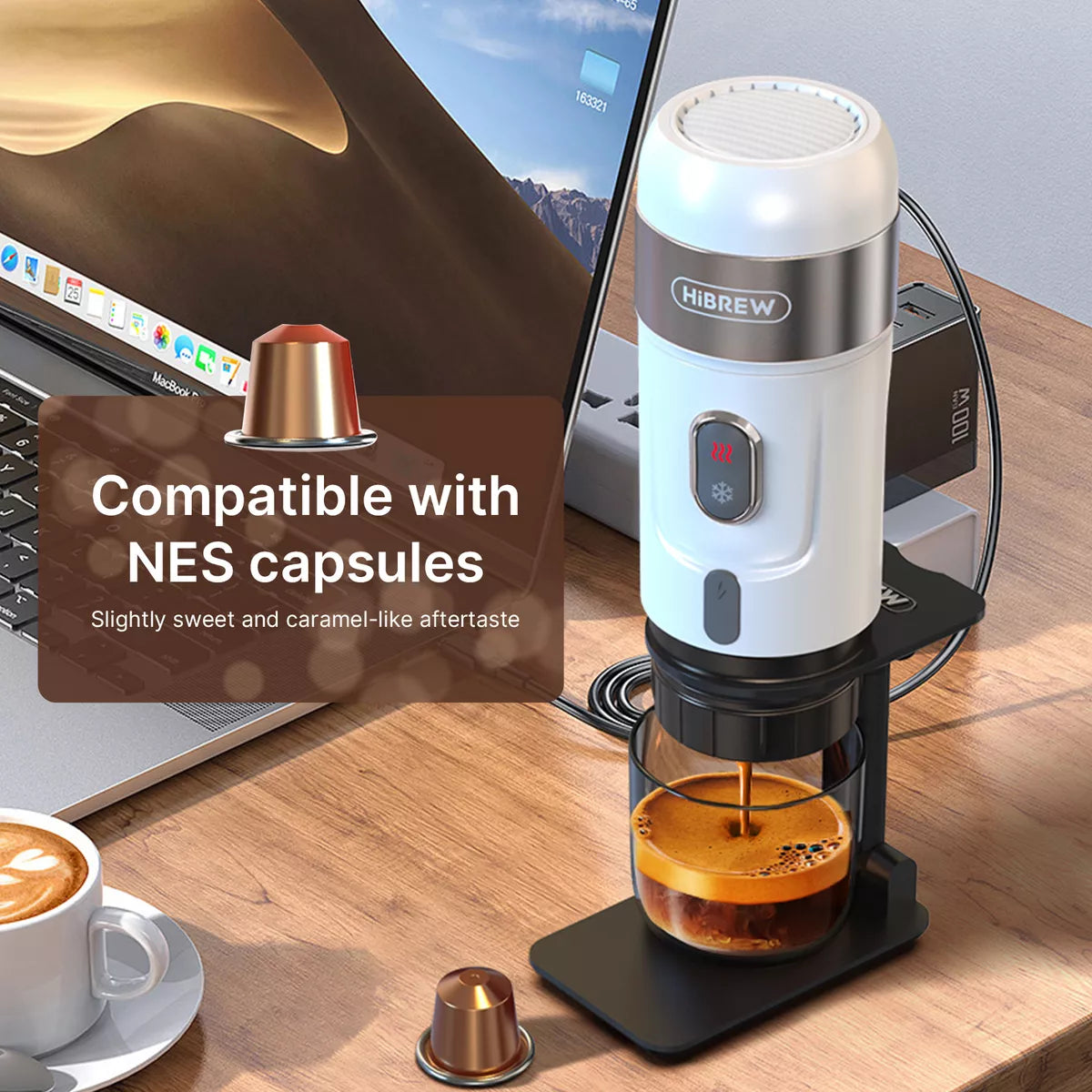 Cafeteira Portátil Elétrica 3 Em 1 HIBREW