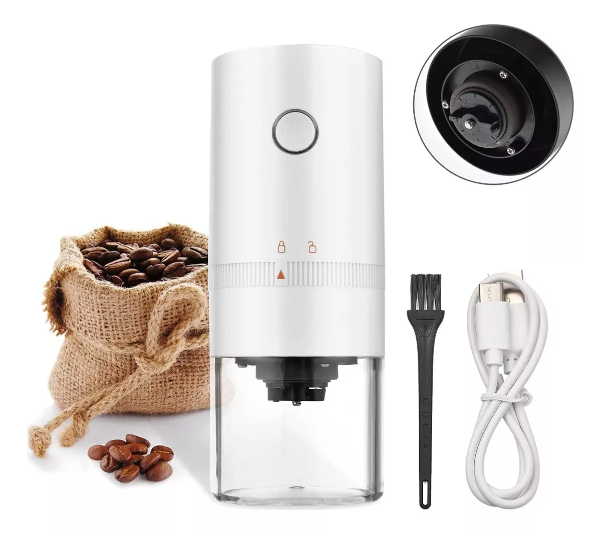 Moedor de Cafe Eléctrico Portátil Recarregável