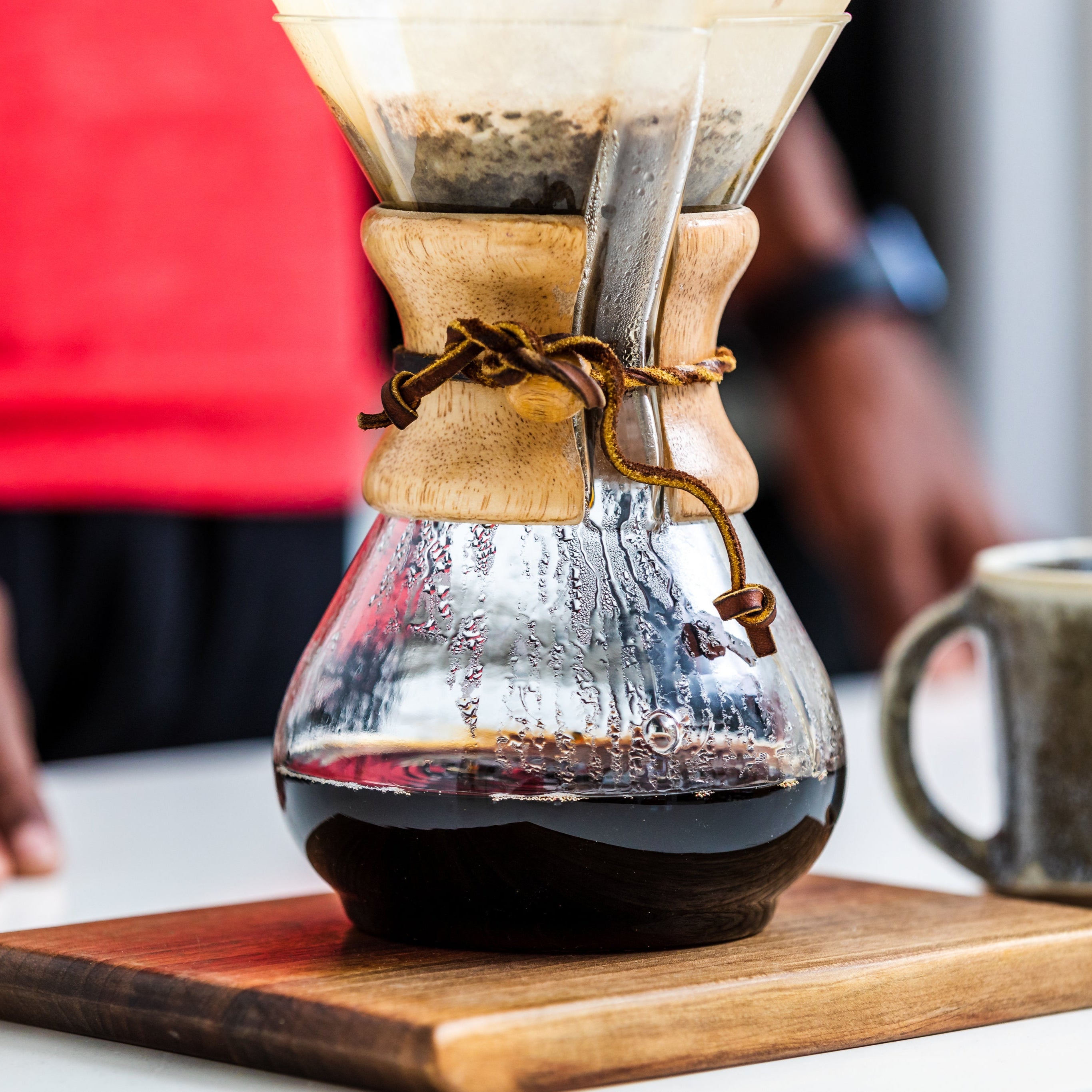 Chemex com Colar de Madeira 6 Xícaras